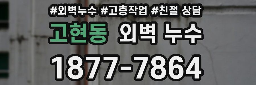 고현동 외벽 누수