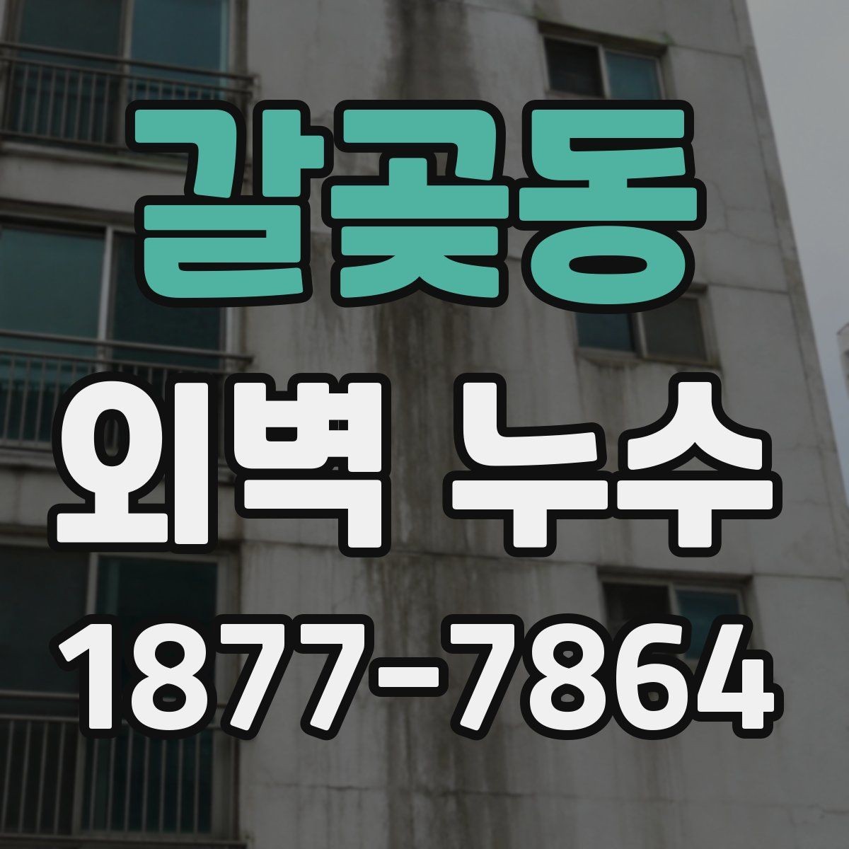 갈곶동 외벽 누수 재발을 막는 관리 요령