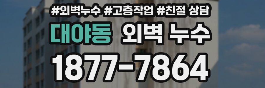 대야동 외벽 누수