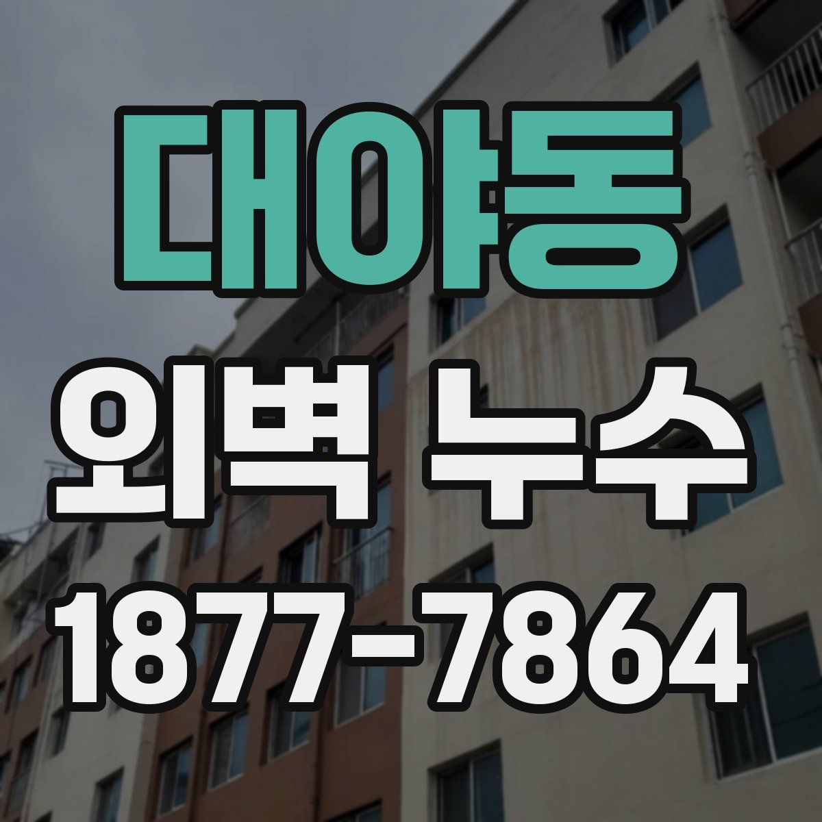 대야동 외벽 누수