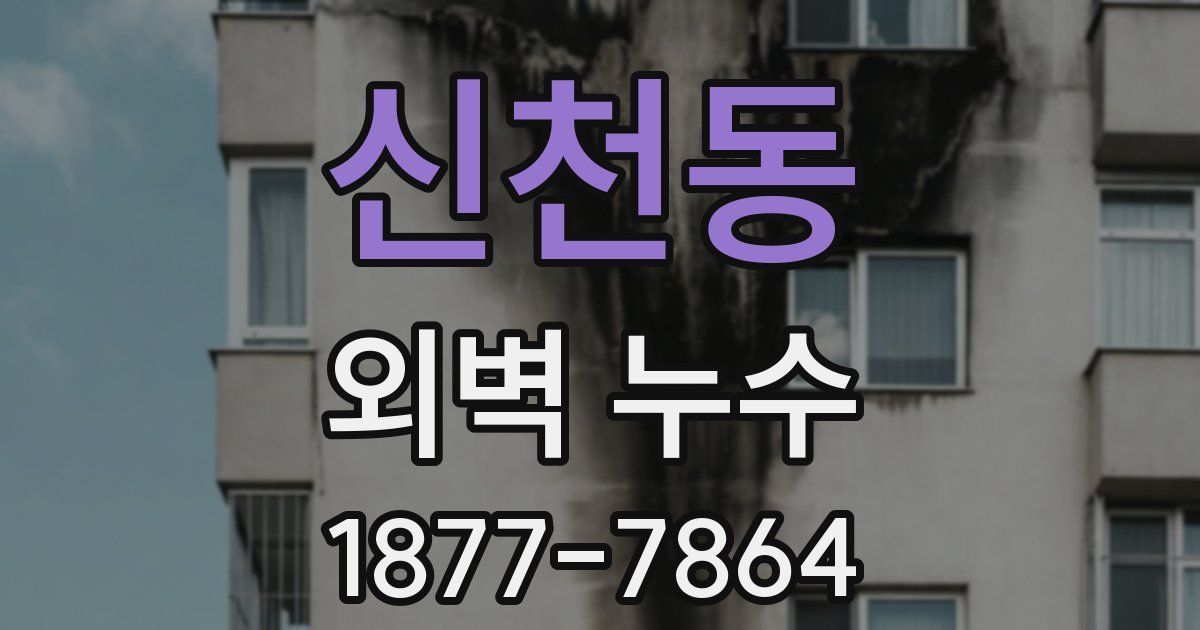 신천동 외벽 누수