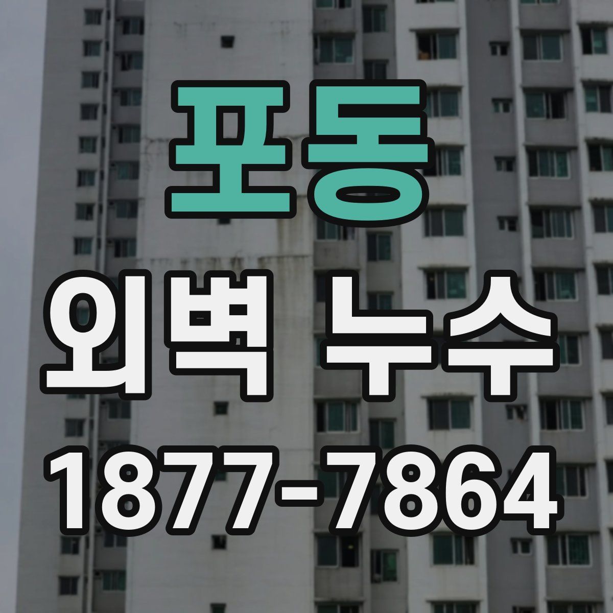포동 외벽 누수