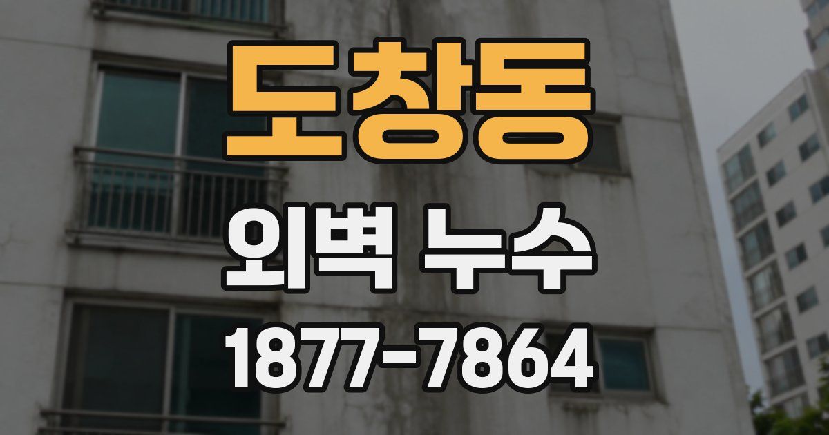 도창동 외벽 누수