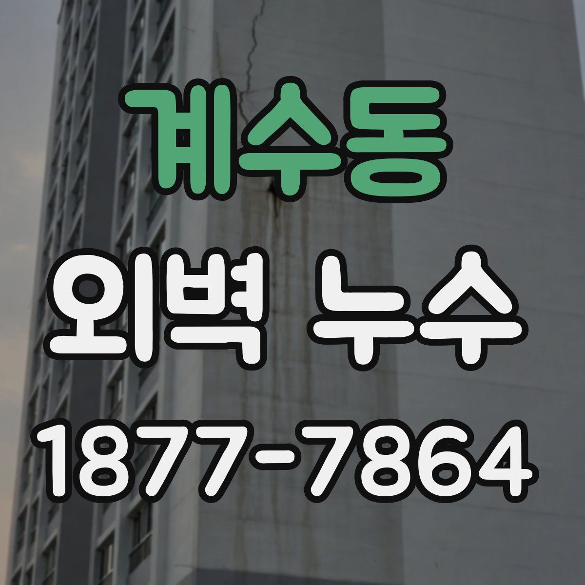 계수동 외벽 누수