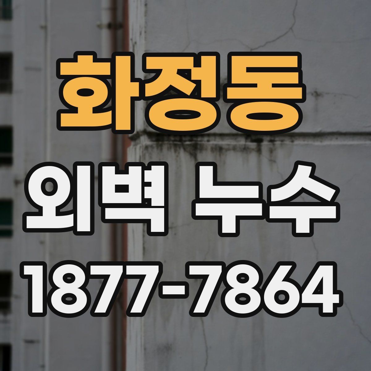 화정동 외벽 누수 발생 시 살펴볼 구간