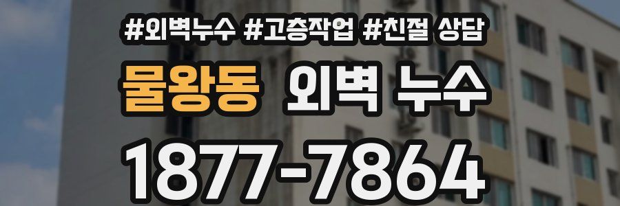 물왕동 외벽 누수