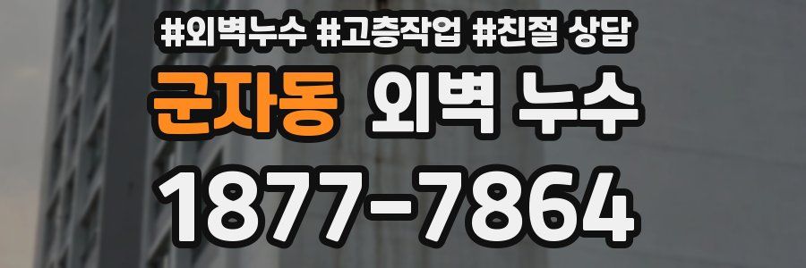 군자동 외벽 누수