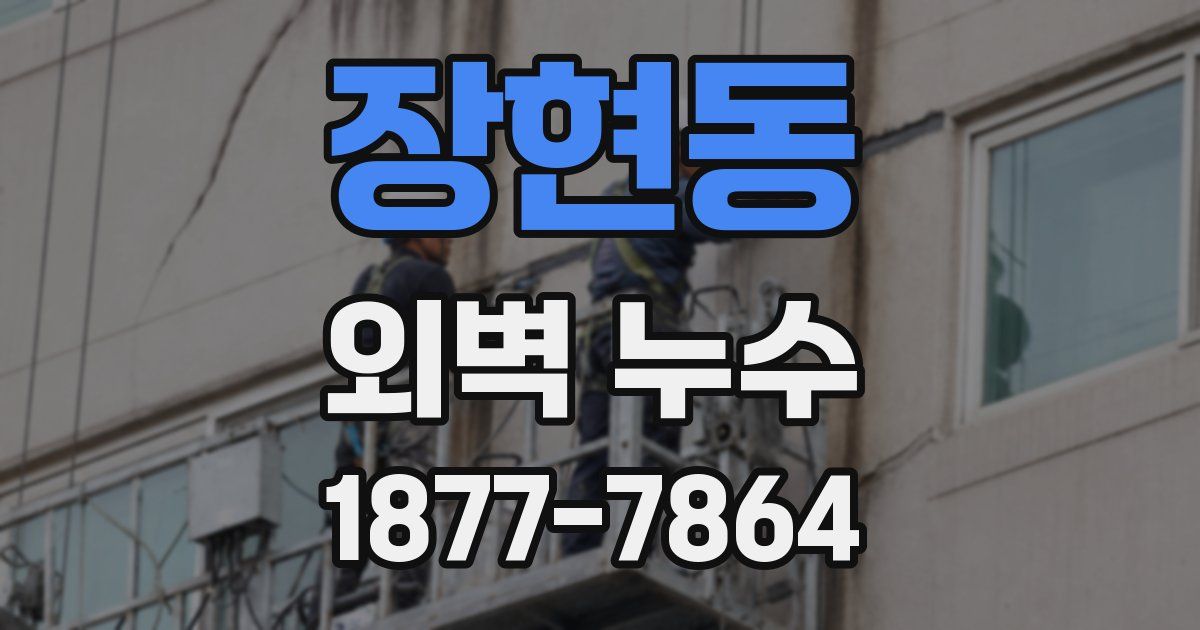 장현동 외벽 누수