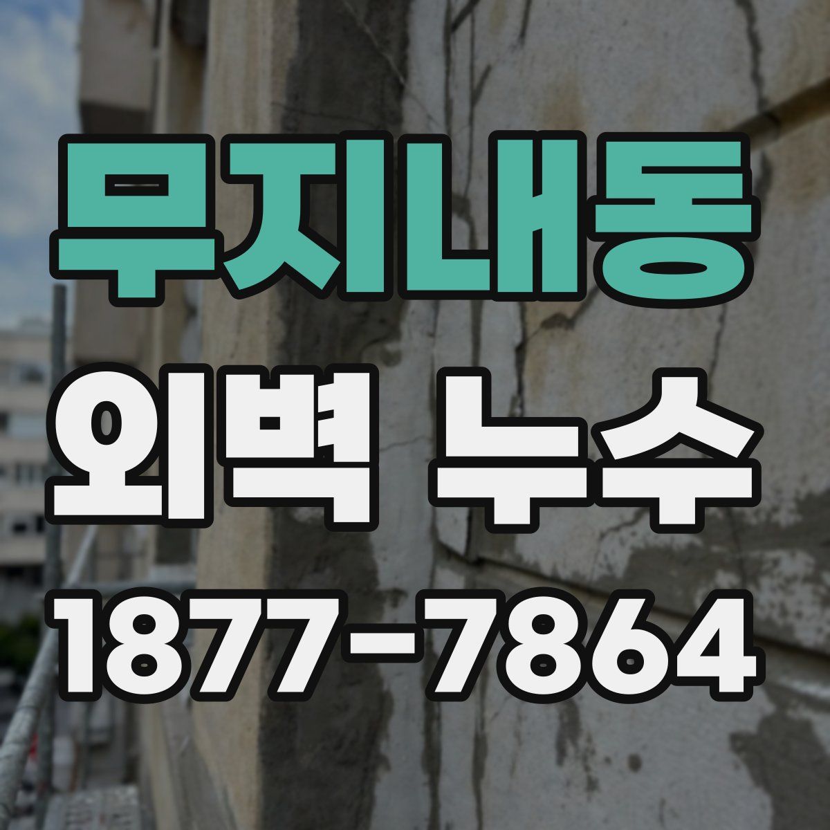 무지내동 외벽 누수