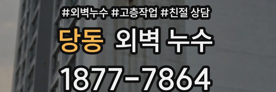 당동 외벽 누수