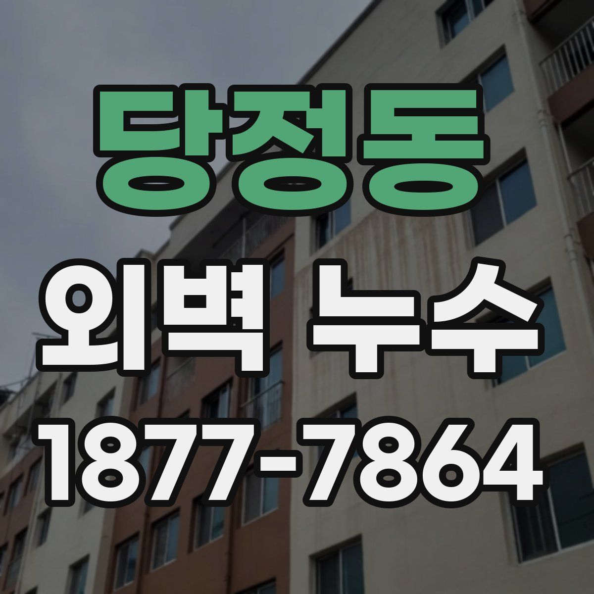 당정동 외벽 누수
