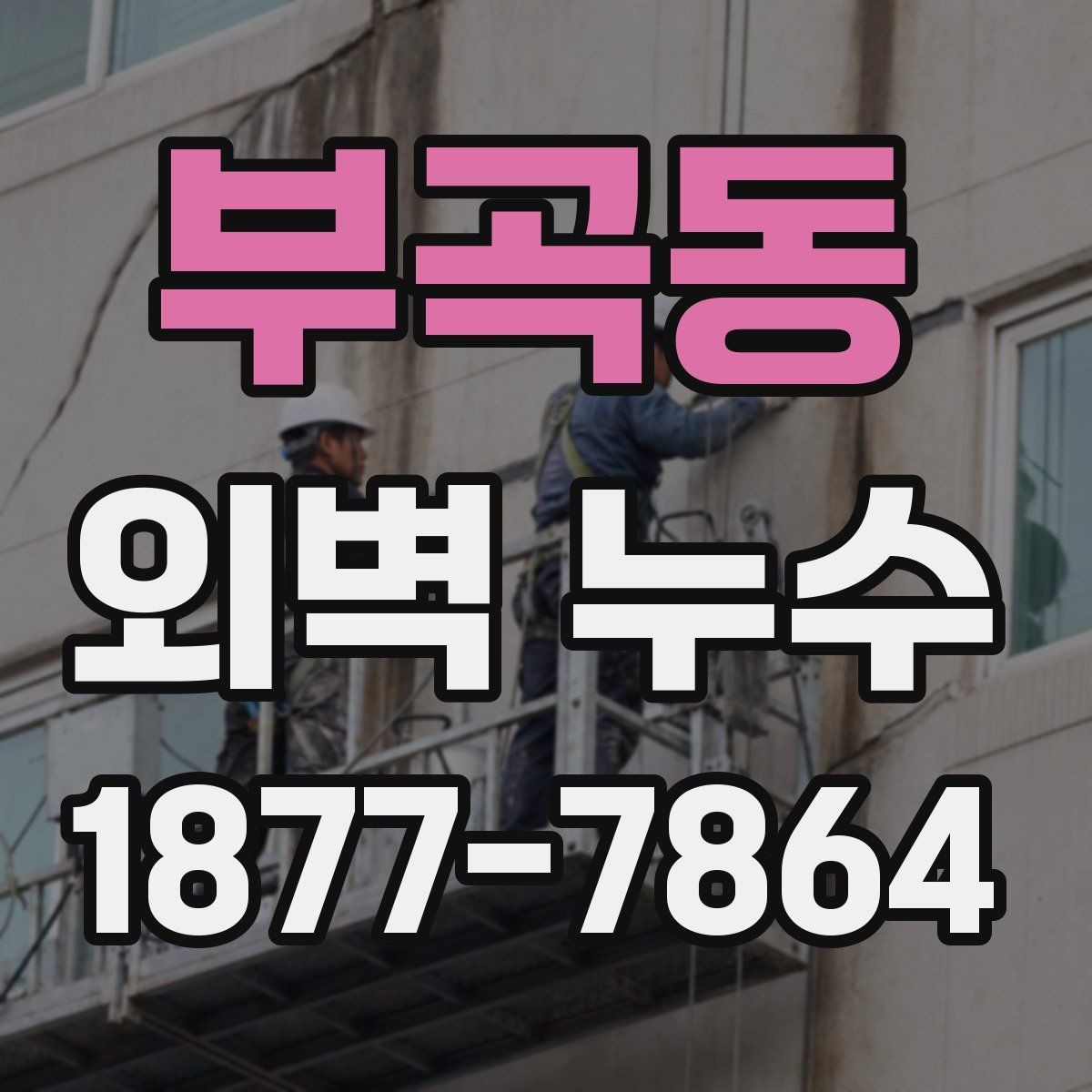부곡동 외벽 누수 공사 견적에서 볼 항목