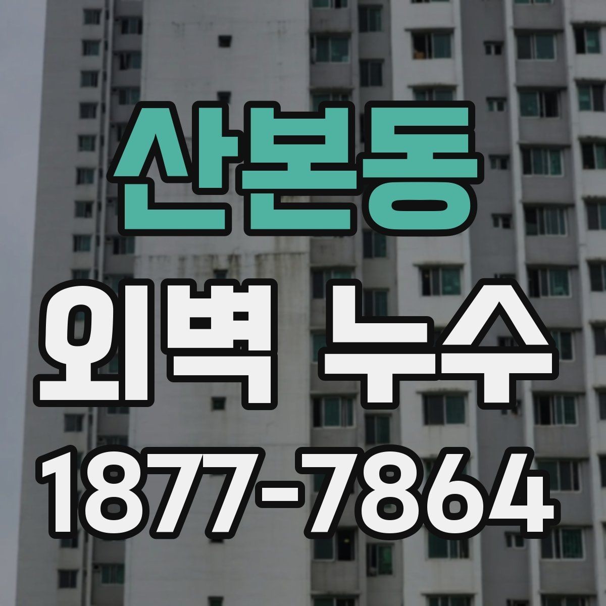 산본동 외벽 누수 공사 전 비교해야 할 기준