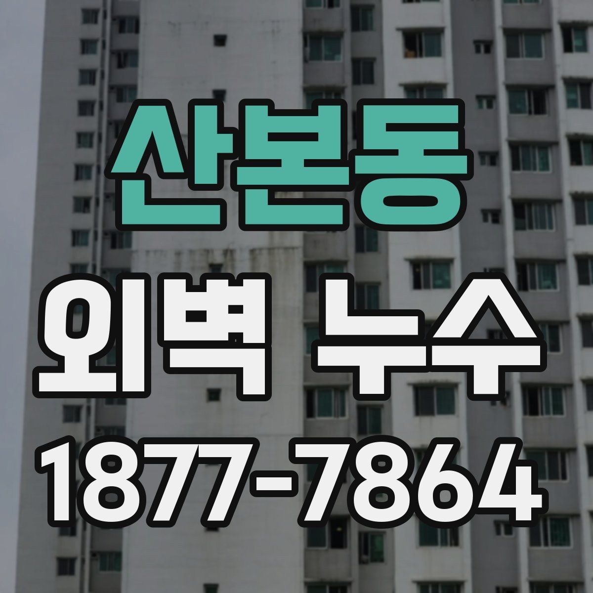산본동 외벽 누수