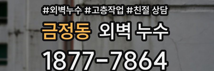 금정동 외벽 누수