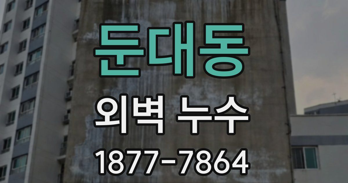 둔대동 외벽 누수