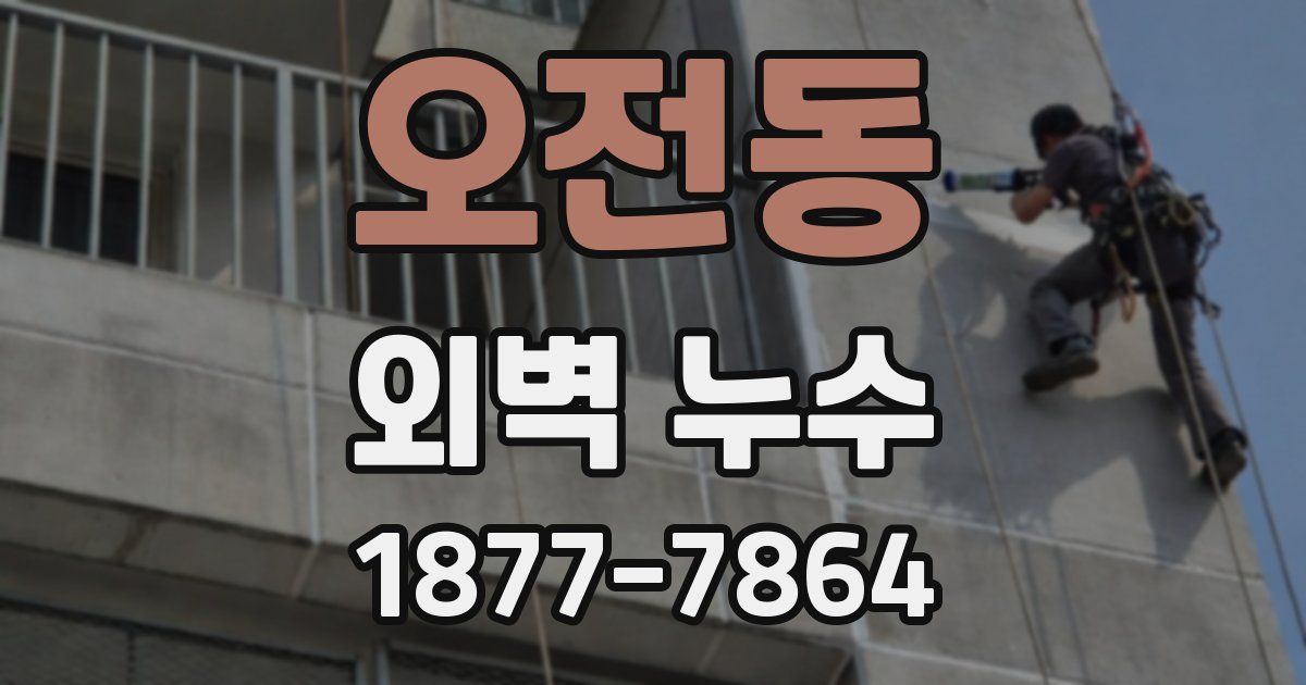 오전동 외벽 누수