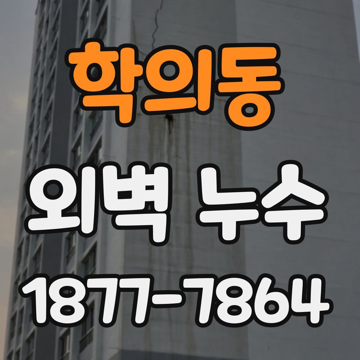 학의동 외벽 누수