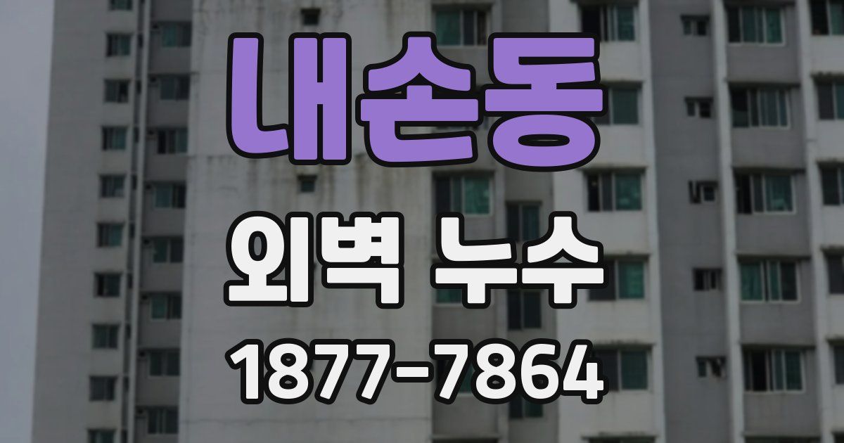 내손동 외벽 누수