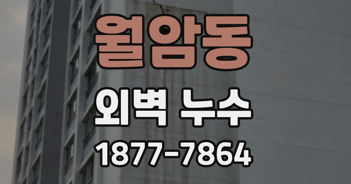 월암동 외벽 누수