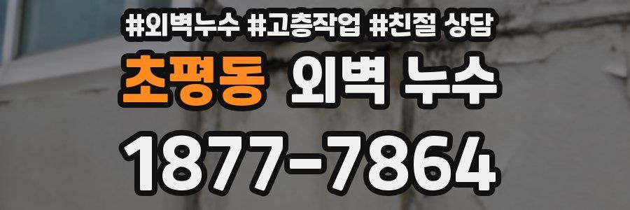 초평동 외벽 누수