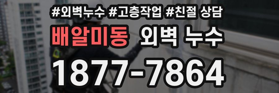 배알미동 외벽 누수