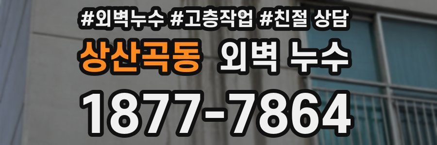 상산곡동 외벽 누수