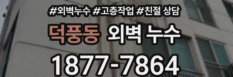 덕풍동 외벽 누수