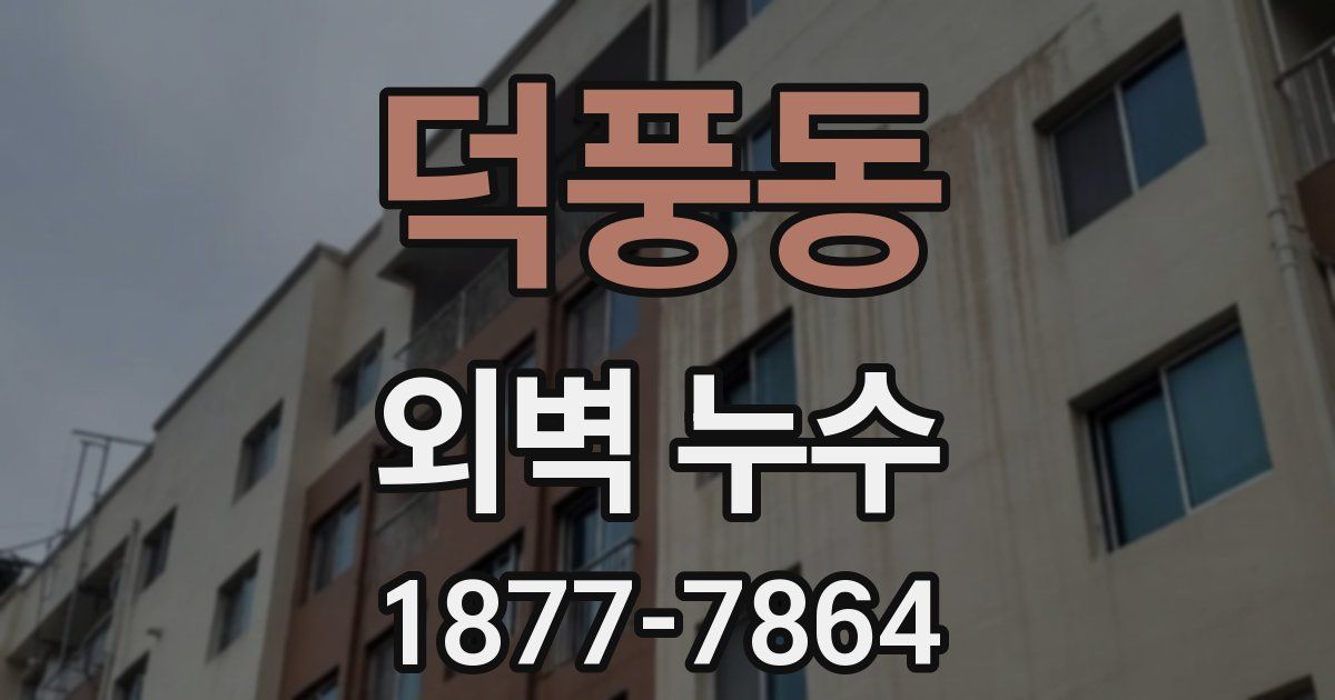 덕풍동 외벽 누수