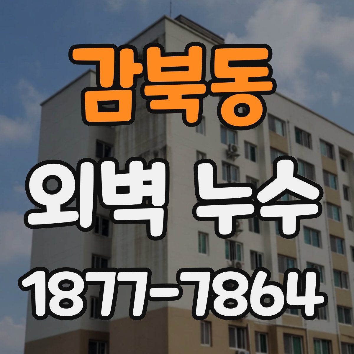 감북동 외벽 누수
