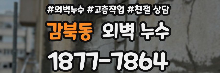 감북동 외벽 누수