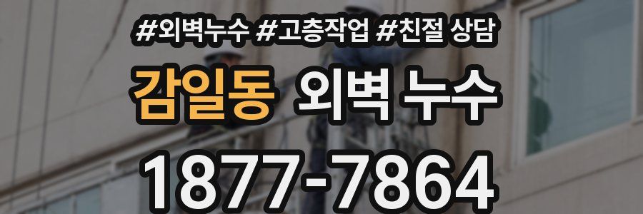감일동 외벽 누수