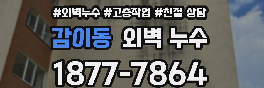 감이동 외벽 누수