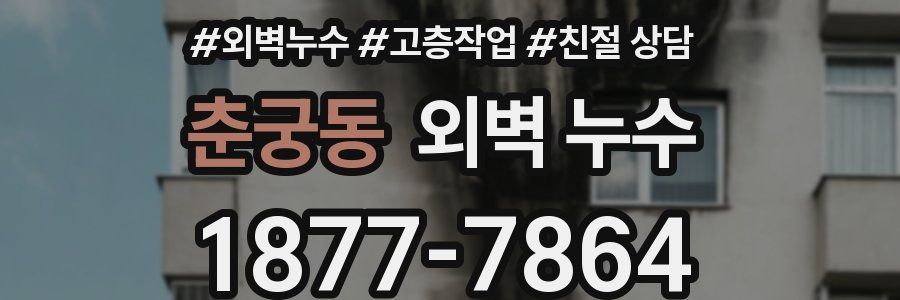 춘궁동 외벽 누수
