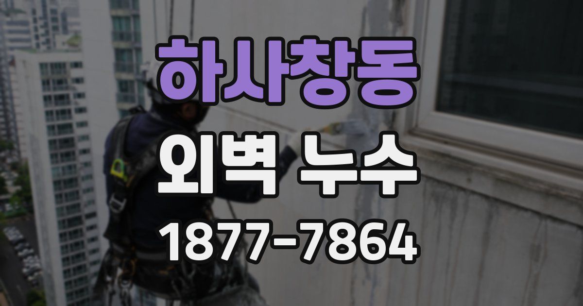 하사창동 외벽 누수