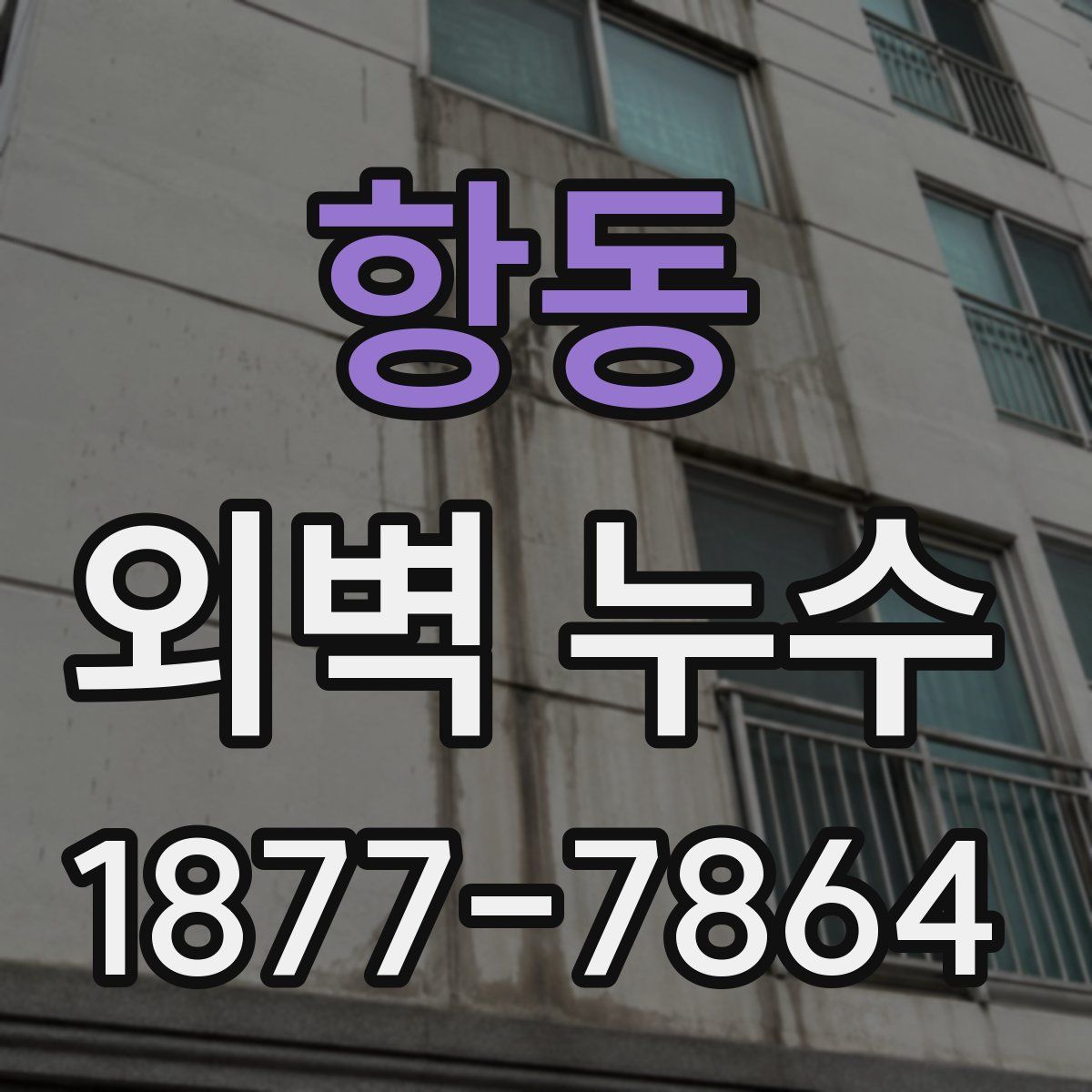 항동 외벽 누수