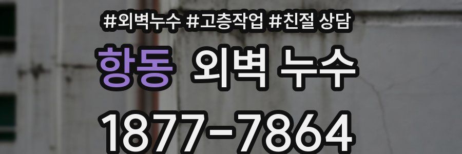 항동 외벽 누수