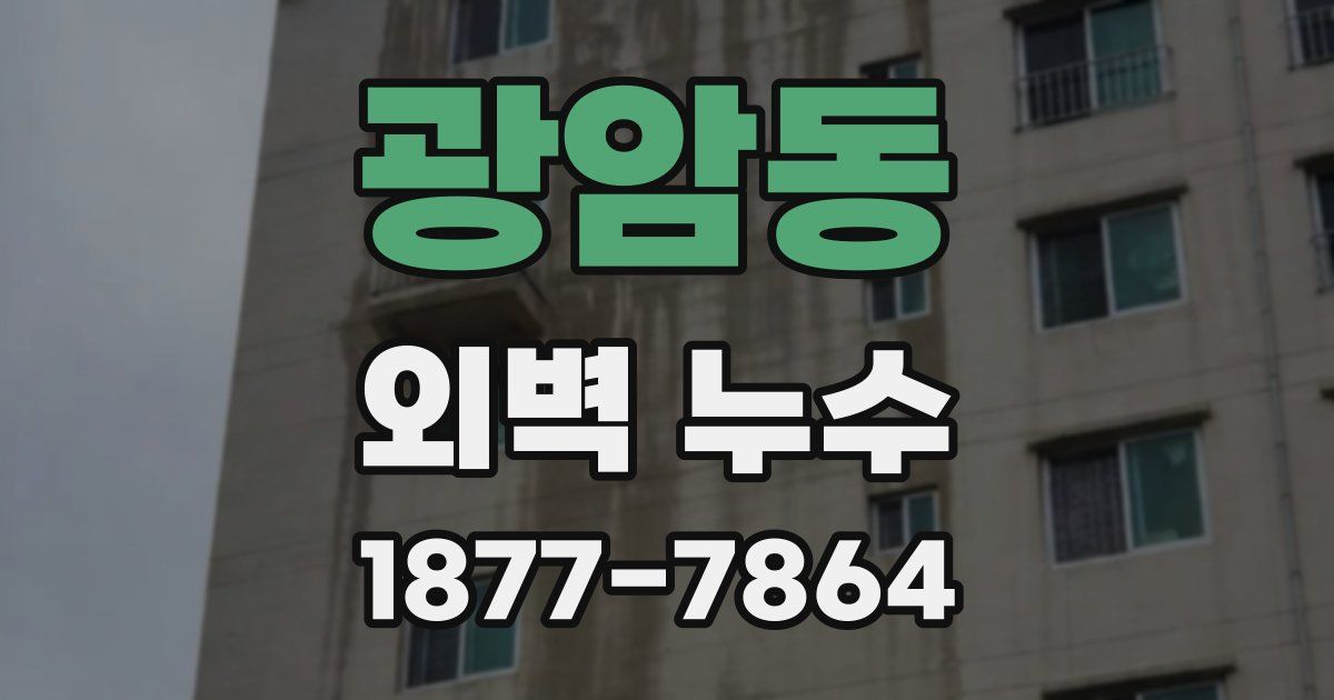 광암동 외벽 누수