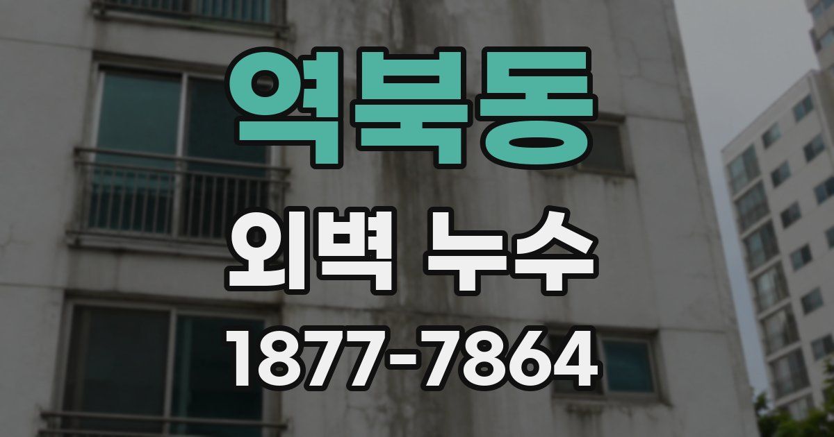 역북동 외벽 누수