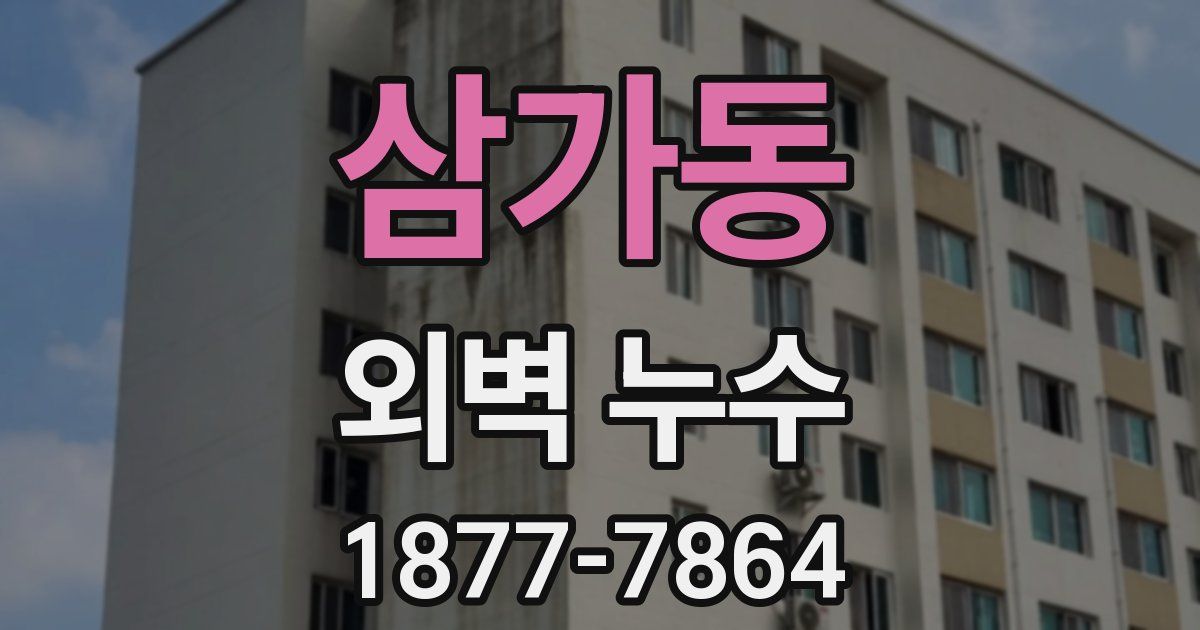 삼가동 외벽 누수