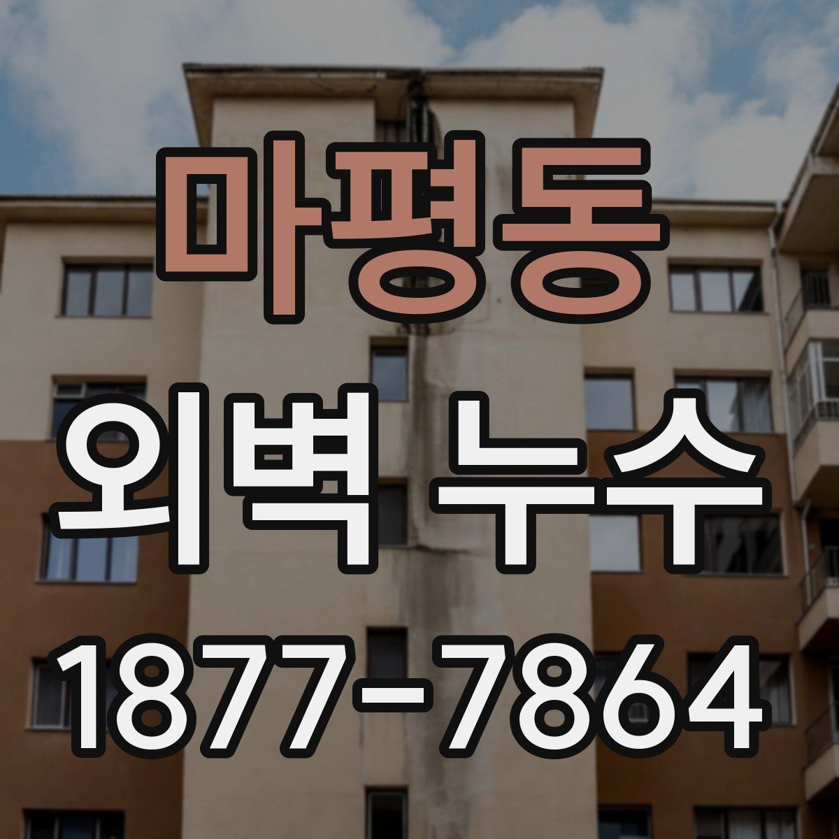 마평동 외벽 누수