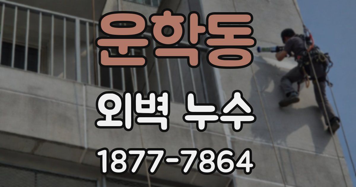 운학동 외벽 누수