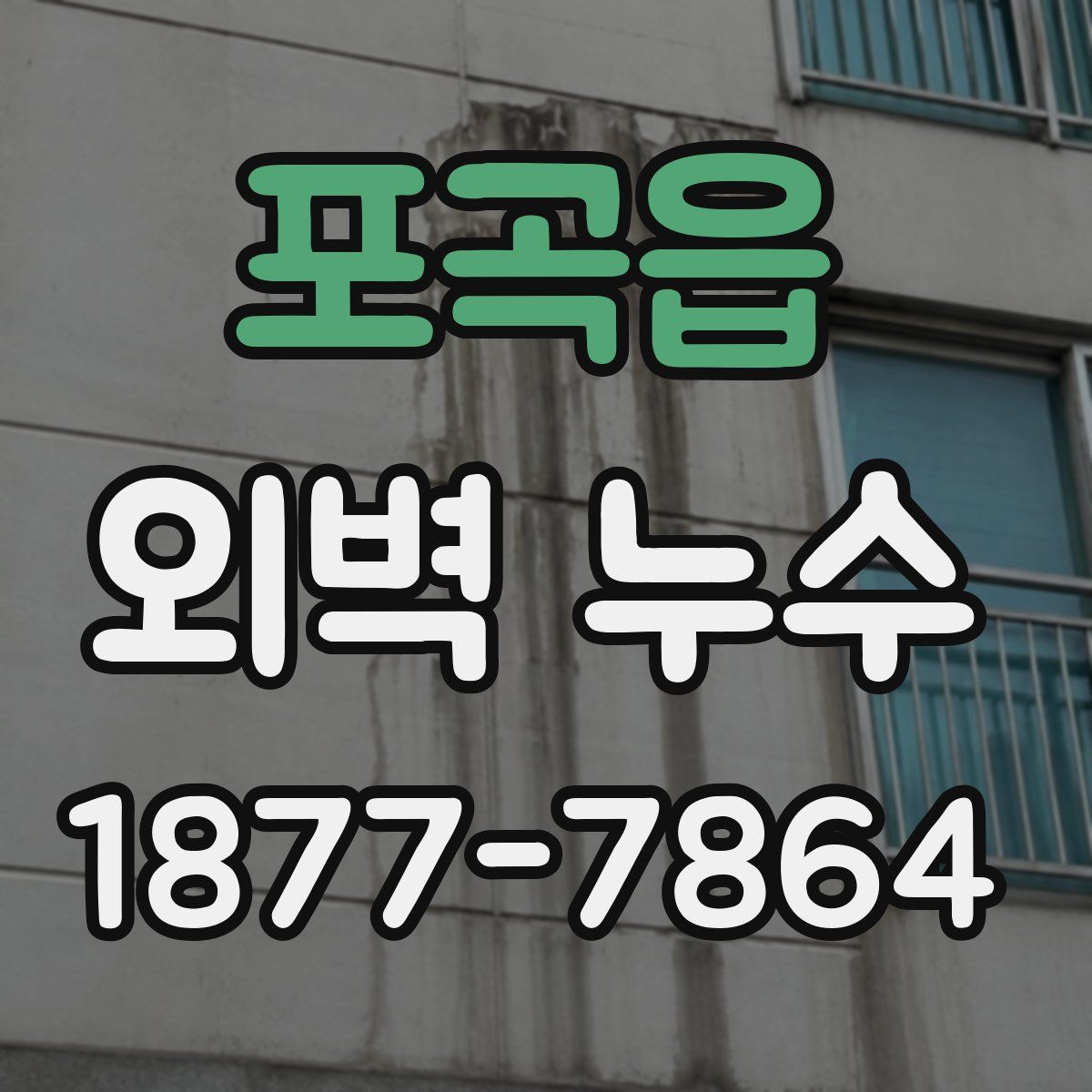 포곡읍 외벽 누수