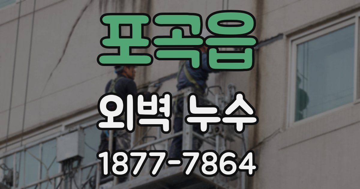 포곡읍 외벽 누수