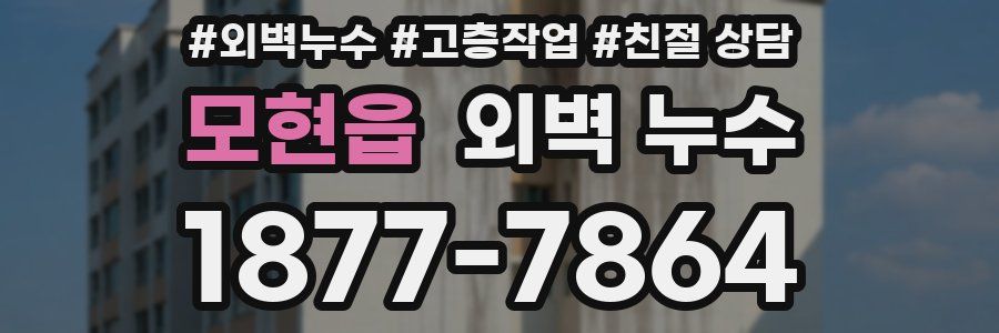 모현읍 외벽 누수