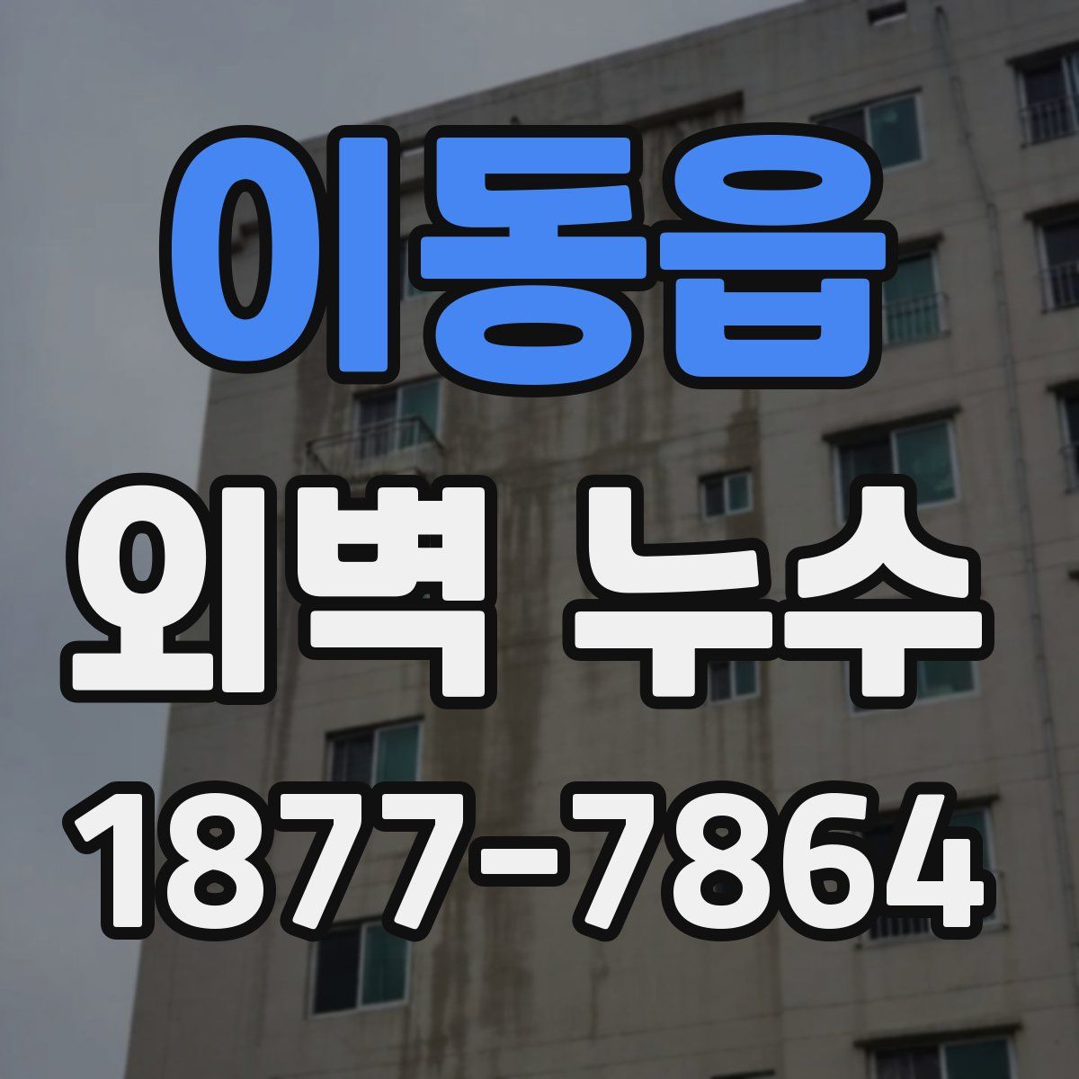 이동읍 외벽 누수
