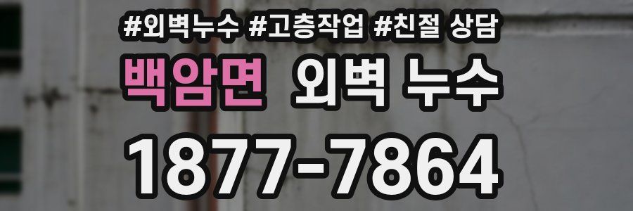 백암면 외벽 누수