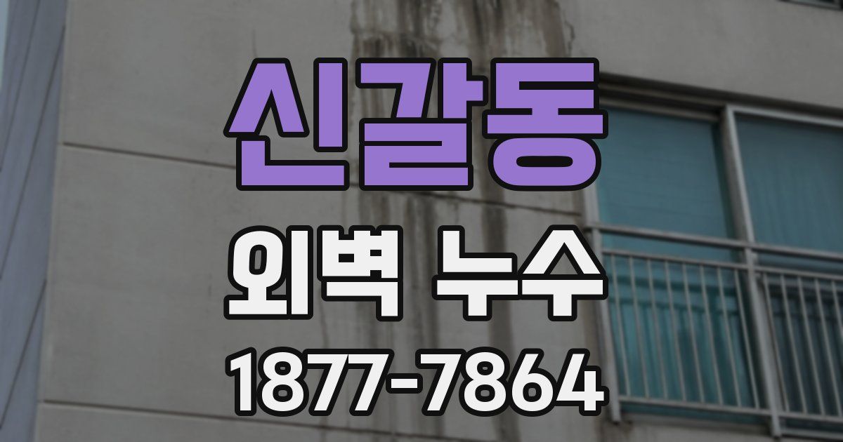 신갈동 외벽 누수