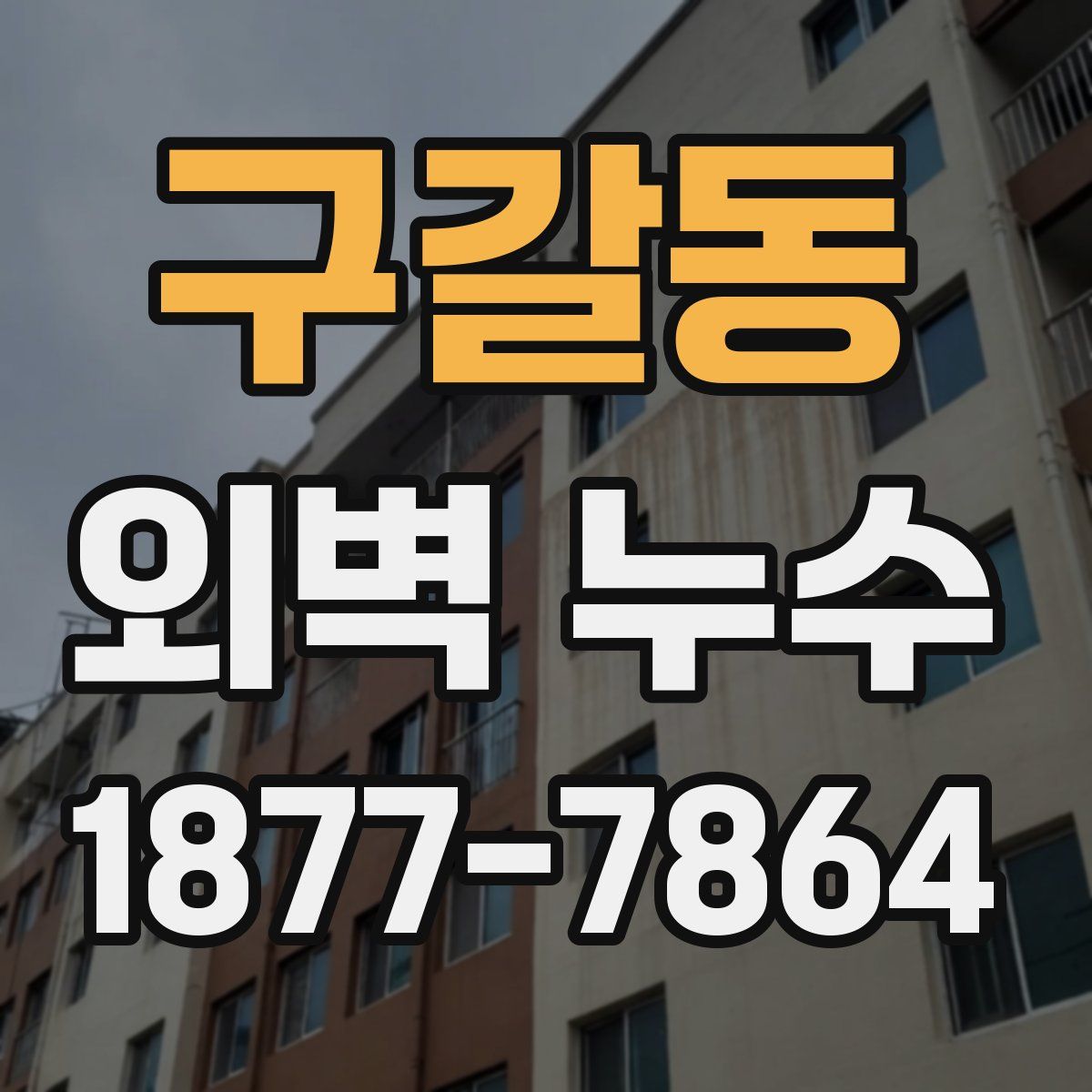 구갈동 외벽 누수