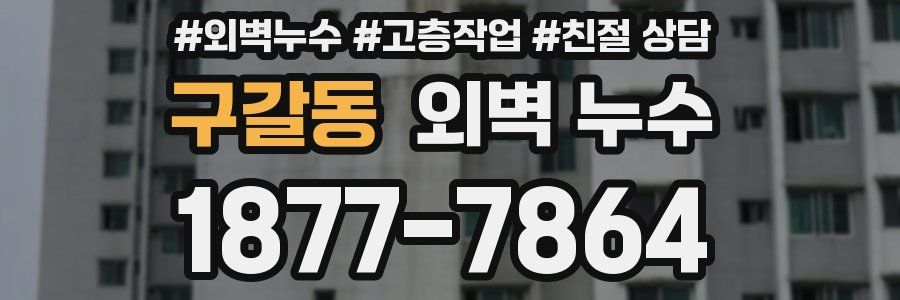 구갈동 외벽 누수